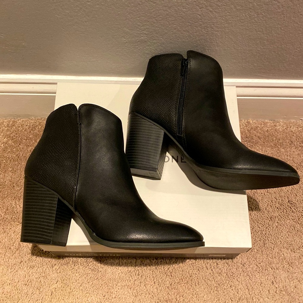 NWT leather booties